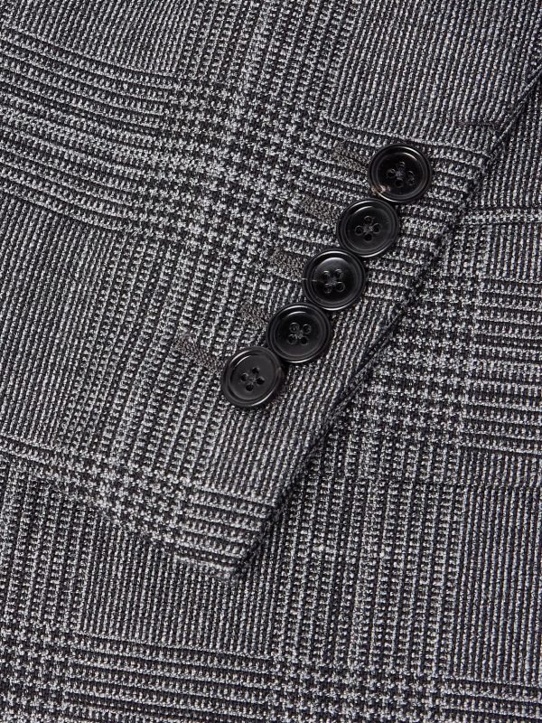 Shelton Slim-Fit Prince of Wales Checked Wool and Silk-Blend Suit Jacket - CU Shelton Slim-Fit Prince of Wales Checked Wool and Silk-Blend Suit Jacket - CU