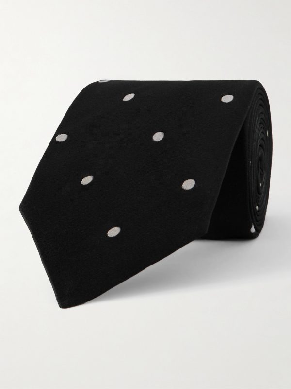 8cm Polka-Dot Silk-Satin Tie