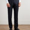 Dyllan Slim-Fit Pinstriped Wool-Twill Suit Trousers - FR Dyllan Slim-Fit Pinstriped Wool-Twill Suit Trousers - FR