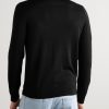 Merino Wool Zip-Up Cardigan - BK