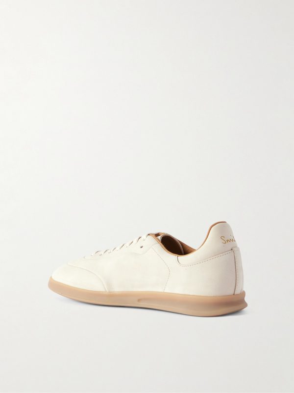 Bailey Logo-Embossed Nubuck Sneakers - BK Bailey Logo-Embossed Nubuck Sneakers - BK