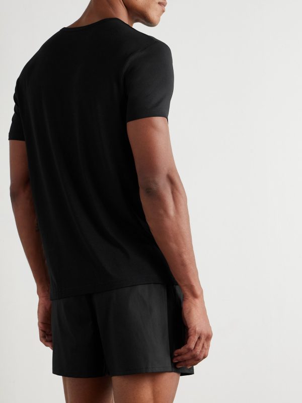 Three-Pack Stretch Modal-Jersey T-Shirt - BK Three-Pack Stretch Modal-Jersey T-Shirt - BK