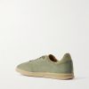 Bailey Logo-Embossed Nubuck Sneakers - BK Bailey Logo-Embossed Nubuck Sneakers - BK