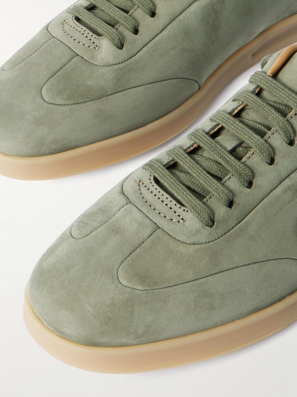 Bailey Logo-Embossed Nubuck Sneakers - CU Bailey Logo-Embossed Nubuck Sneakers - CU