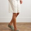 Bailey Logo-Embossed Nubuck Sneakers - OU Bailey Logo-Embossed Nubuck Sneakers - OU