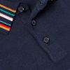 Striped Cotton Polo Sweater - CU Striped Cotton Polo Sweater - CU