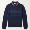 Striped Cotton Polo Sweater Striped Cotton Polo Sweater