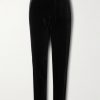 Straight-Leg Satin-Trimmed Velvet Tuxedo Trousers Straight-Leg Satin-Trimmed Velvet Tuxedo Trousers