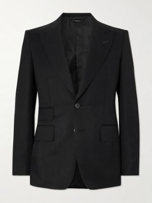 Shelton Grain de Poudre Wool and Mohair-Blend Suit Jacket Shelton Grain de Poudre Wool and Mohair-Blend Suit Jacket