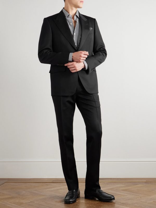 Shelton Grain de Poudre Wool and Mohair-Blend Suit Jacket - OU Shelton Grain de Poudre Wool and Mohair-Blend Suit Jacket - OU