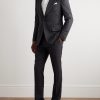 Dyllan Houndstooth Wool-Blend Suit Jacket - OU
