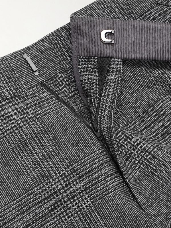 Shelton Slim-Fit Straight-Leg Prince of Wales Checked Wool and Silk-Blend Suit Trousers - E1 Shelton Slim-Fit Straight-Leg Prince of Wales Checked Wool and Silk-Blend Suit Trousers - E1