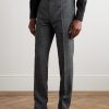 Shelton Slim-Fit Straight-Leg Prince of Wales Checked Wool and Silk-Blend Suit Trousers - FR Shelton Slim-Fit Straight-Leg Prince of Wales Checked Wool and Silk-Blend Suit Trousers - FR