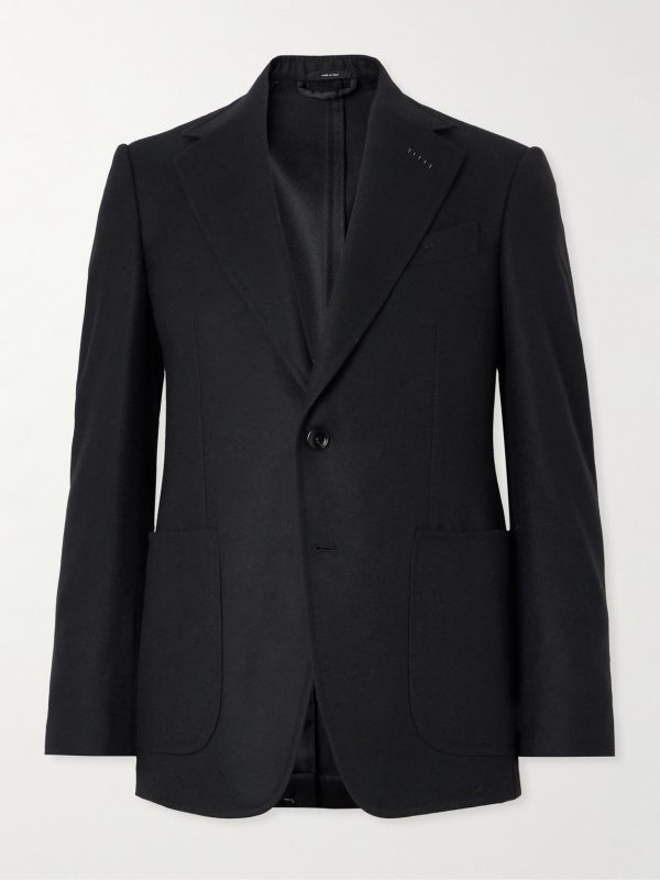 Shelton Brushed Wool and Cashmere-Blend Blazer Shelton Brushed Wool and Cashmere-Blend Blazer