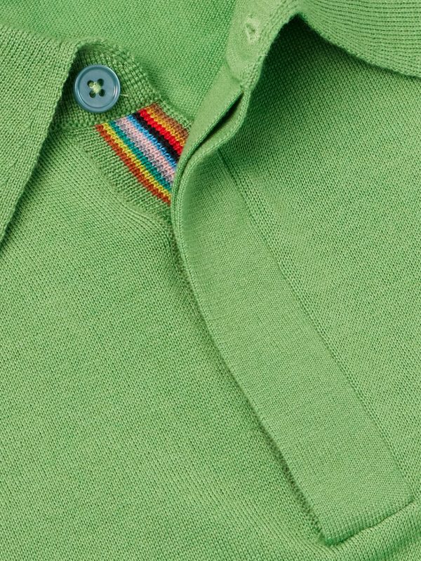 Slim-Fit Logo-Embroidered Wool Polo Shirt - CU Slim-Fit Logo-Embroidered Wool Polo Shirt - CU