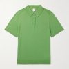 Slim-Fit Logo-Embroidered Wool Polo Shirt Slim-Fit Logo-Embroidered Wool Polo Shirt