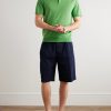Slim-Fit Logo-Embroidered Wool Polo Shirt - OU Slim-Fit Logo-Embroidered Wool Polo Shirt - OU