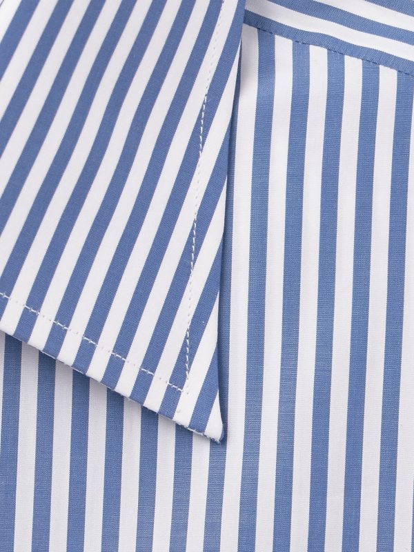 Slim-Fit Striped Cotton-Poplin Shirt - CU