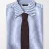 Slim-Fit Striped Cotton-Poplin Shirt - E1
