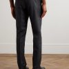 Shelton Straight-Leg Wool-Flannel Trousers - BK