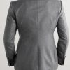 Dyllan Double-Breasted Wool-Flannel Suit Jacket - BK Dyllan Double-Breasted Wool-Flannel Suit Jacket - BK