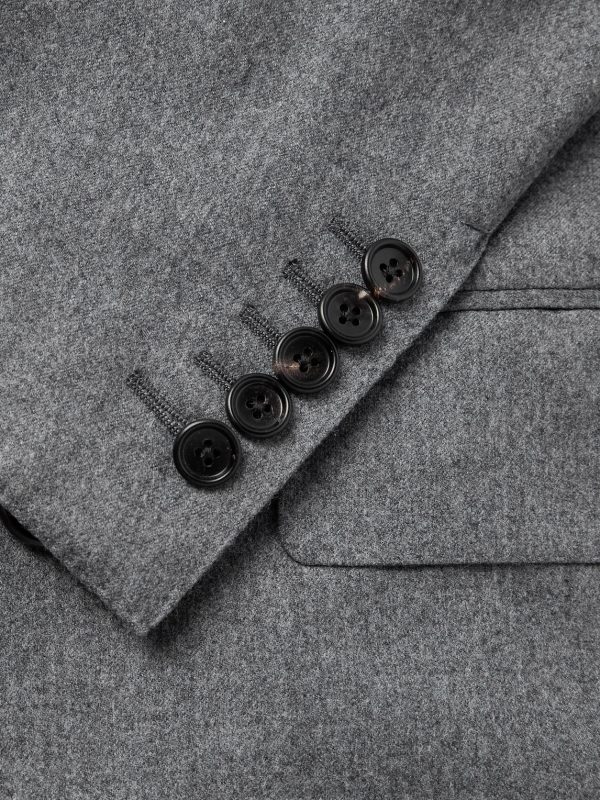 Dyllan Double-Breasted Wool-Flannel Suit Jacket - CU Dyllan Double-Breasted Wool-Flannel Suit Jacket - CU