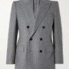 Dyllan Double-Breasted Wool-Flannel Suit Jacket Dyllan Double-Breasted Wool-Flannel Suit Jacket