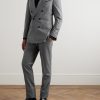 Dyllan Double-Breasted Wool-Flannel Suit Jacket - OU Dyllan Double-Breasted Wool-Flannel Suit Jacket - OU