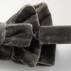 Pre-Tied Cotton-Velvet Bow Tie - BK