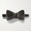 Pre-Tied Cotton-Velvet Bow Tie