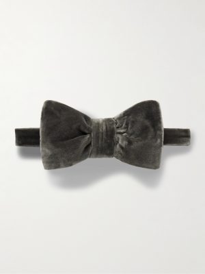 Pre-Tied Cotton-Velvet Bow Tie Pre-Tied Cotton-Velvet Bow Tie