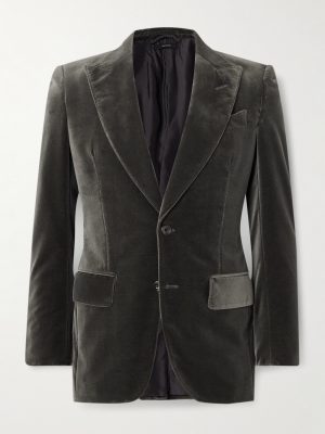Cotton-Velvet Tuxedo Jacket