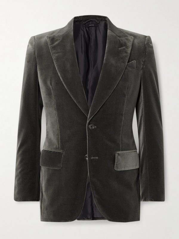 Cotton-Velvet Tuxedo Jacket