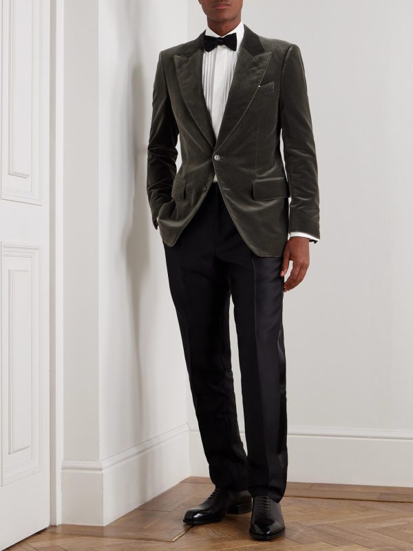 Cotton-Velvet Tuxedo Jacket - OU