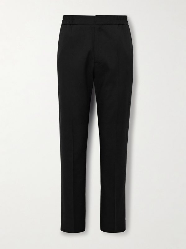 Slim-Fit Straight-Leg Wool Trousers Slim-Fit Straight-Leg Wool Trousers