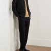 Slim-Fit Straight-Leg Wool Trousers - OU Slim-Fit Straight-Leg Wool Trousers - OU