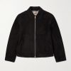 Suede Blouson Jacket