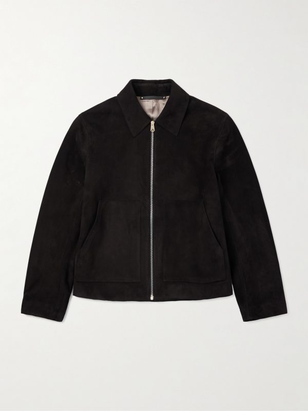 Suede Blouson Jacket