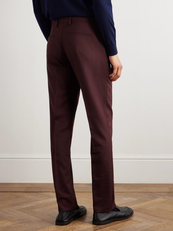 Slim-Fit Straight-Leg Wool-Twill Suit Trousers - BK Slim-Fit Straight-Leg Wool-Twill Suit Trousers - BK