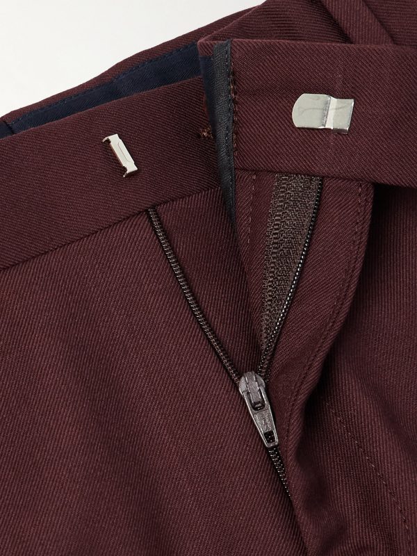 Slim-Fit Straight-Leg Wool-Twill Suit Trousers - E1 Slim-Fit Straight-Leg Wool-Twill Suit Trousers - E1