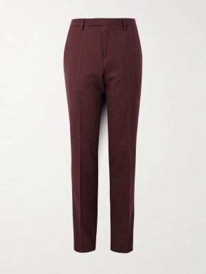 Slim-Fit Straight-Leg Wool-Twill Suit Trousers Slim-Fit Straight-Leg Wool-Twill Suit Trousers