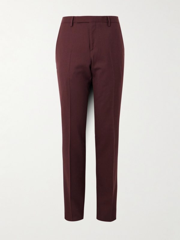 Slim-Fit Straight-Leg Wool-Twill Suit Trousers Slim-Fit Straight-Leg Wool-Twill Suit Trousers