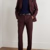 Slim-Fit Straight-Leg Wool-Twill Suit Trousers - OU Slim-Fit Straight-Leg Wool-Twill Suit Trousers - OU