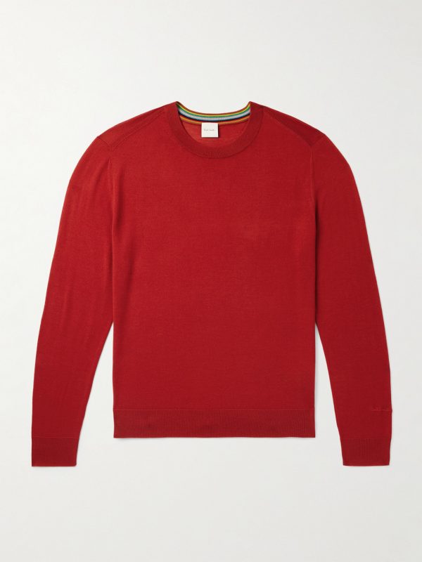 Logo-Embroidered Merino Wool Sweater Logo-Embroidered Merino Wool Sweater