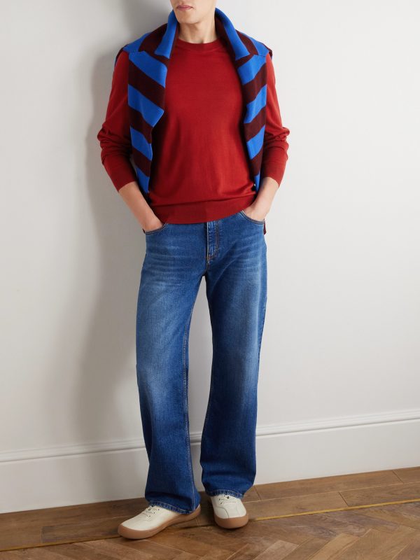Logo-Embroidered Merino Wool Sweater - OU Logo-Embroidered Merino Wool Sweater - OU