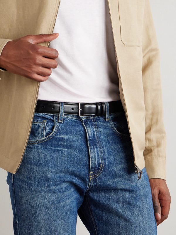 3cm Glossed-Leather Belt - FR 3cm Glossed-Leather Belt - FR