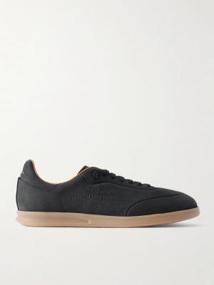 Bailey Logo-Embossed Nubuck Sneakers Bailey Logo-Embossed Nubuck Sneakers