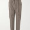 Straight-Leg Pleated Stretch Cotton and Wool-Blend Corduroy Trousers Straight-Leg Pleated Stretch Cotton and Wool-Blend Corduroy Trousers