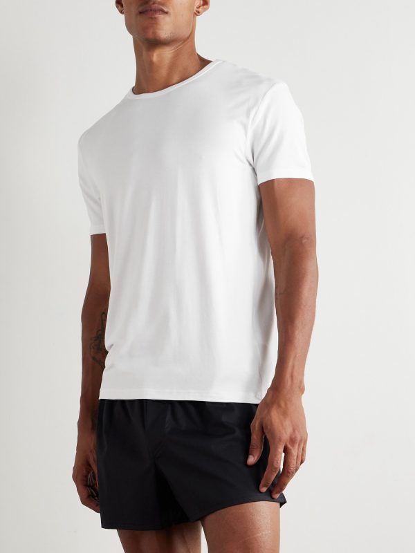 Three-Pack Stretch Modal-Jersey T-Shirt - FR Three-Pack Stretch Modal-Jersey T-Shirt - FR