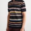 Striped Cotton-Piqué Polo Shirt - FR Striped Cotton-Piqué Polo Shirt - FR
